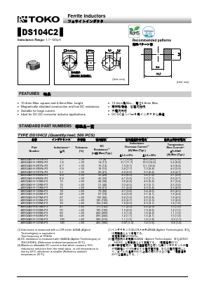 B952AS-H-330M Datasheet PDF Toko America Inc 