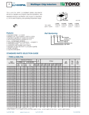 LL1005-FHL2.7NS Datasheet PDF Toko America Inc 