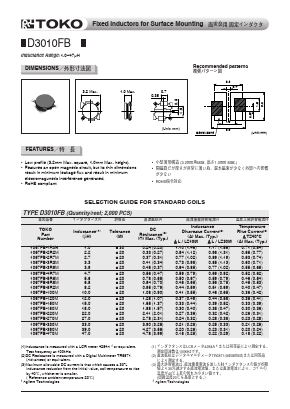 1067FB-270M Datasheet PDF Toko America Inc 