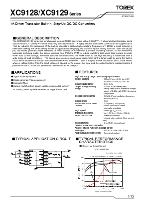XC9129D45CAR Datasheet PDF TOREX SEMICONDUCTOR