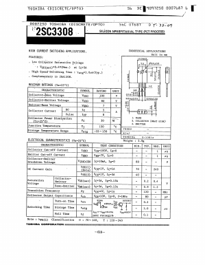 C3308 Datasheet PDF Toshiba