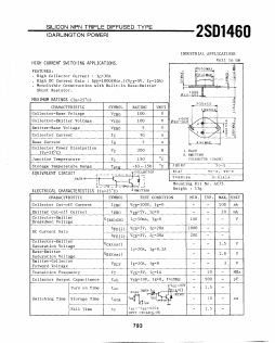 2SD1460 Datasheet PDF Toshiba
