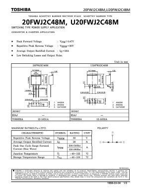 20FWJ2C48M Datasheet PDF Toshiba