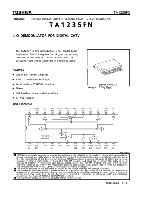 TA1235FN Datasheet PDF Toshiba