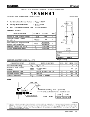 1R5NH41 Datasheet PDF Toshiba
