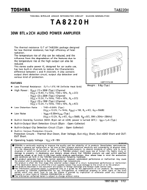 TA8220H Datasheet PDF Toshiba