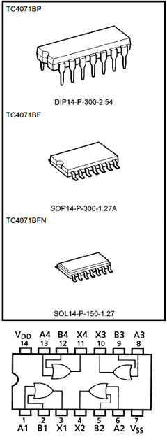 TC4071BP Datasheet PDF Toshiba