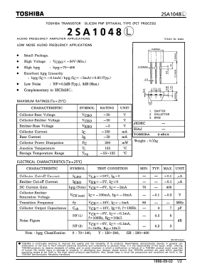 2SA1048L Datasheet PDF Toshiba