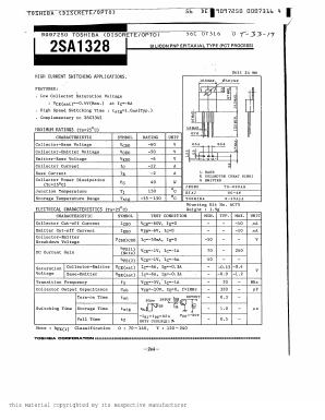 2SA1328 Datasheet PDF Toshiba