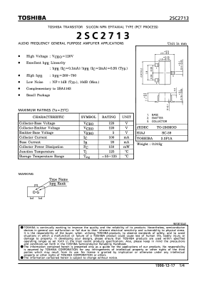 C2713 Datasheet PDF Toshiba