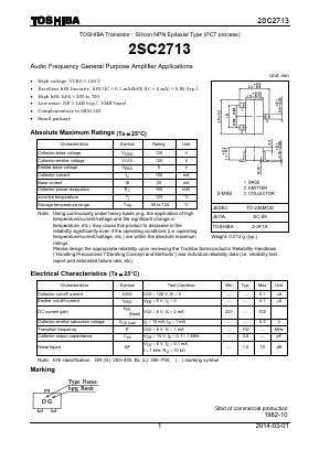 2SC2713-GR Datasheet PDF Toshiba