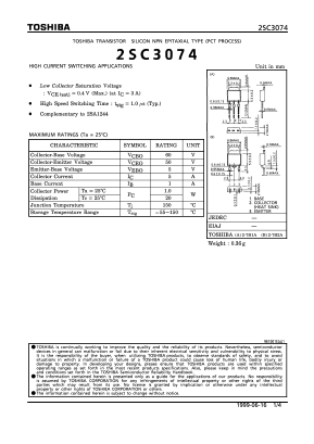 C3074 Datasheet PDF Toshiba