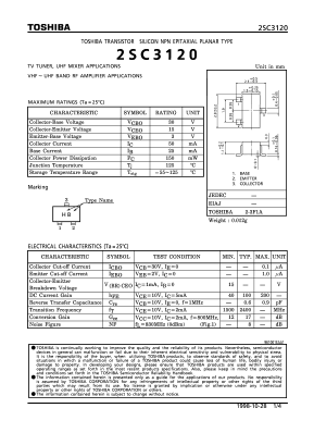 2SC3120 Datasheet PDF Toshiba