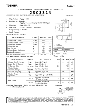 2SC3324 Datasheet PDF Toshiba
