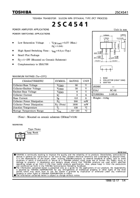 2SC4541 Datasheet PDF Toshiba