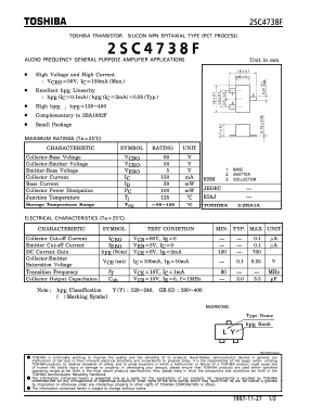 2SC4738F Datasheet PDF Toshiba