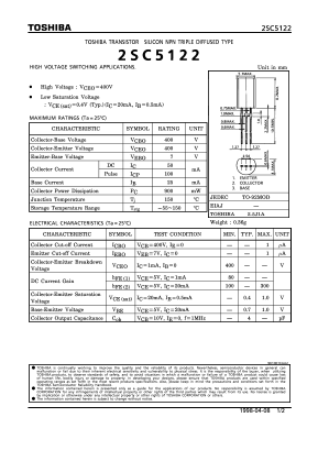 C5122 Datasheet PDF Toshiba