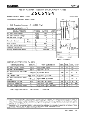 C5154 Datasheet PDF Toshiba