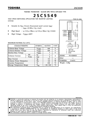 C5549 Datasheet PDF Toshiba