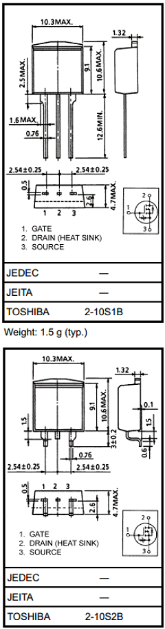 2SJ402 Datasheet PDF Toshiba