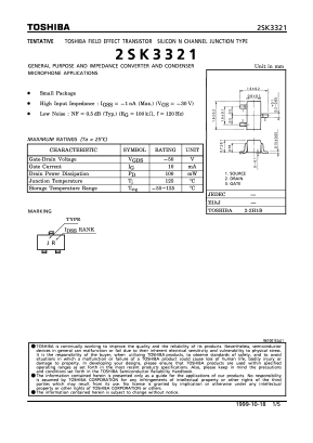 K3321 Datasheet PDF Toshiba