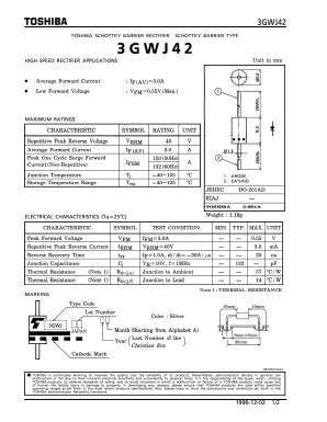 3GWJ42 Datasheet PDF Toshiba