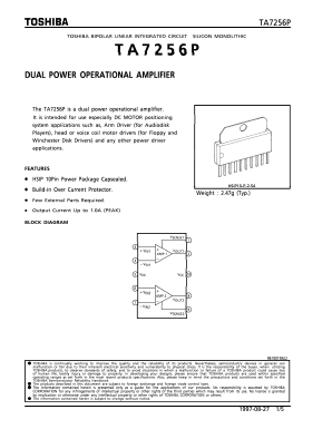TA7256 Datasheet PDF Toshiba