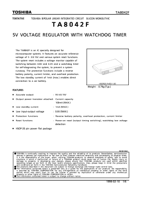 TA8042F Datasheet PDF Toshiba