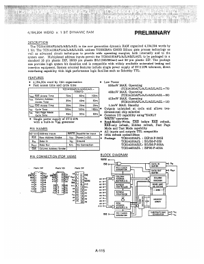 TC514100AAZL Datasheet PDF Toshiba