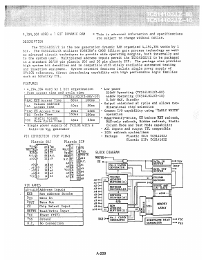 TC514102J Datasheet PDF Toshiba