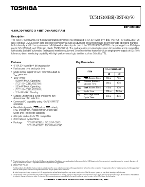 TC5117400BSJ Datasheet PDF Toshiba