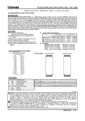 TC55257DFL Datasheet PDF Toshiba