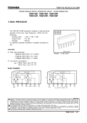 TD6118P Datasheet PDF Toshiba