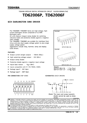 TD62006F Datasheet PDF Toshiba
