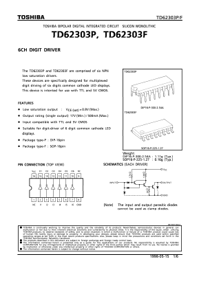 TD62303 Datasheet PDF Toshiba