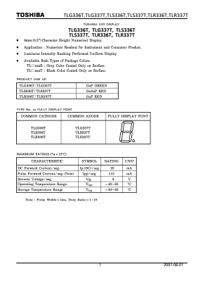 TLG337T Datasheet PDF Toshiba