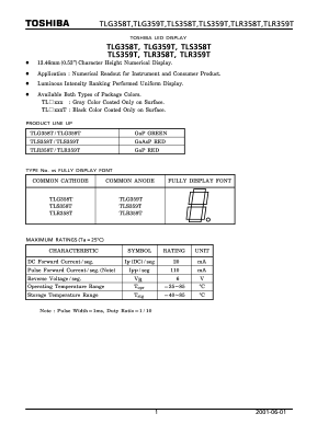 TLG358T Datasheet PDF Toshiba