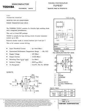 TLP557 Datasheet PDF Toshiba