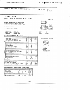 TLP511GA Datasheet PDF Toshiba