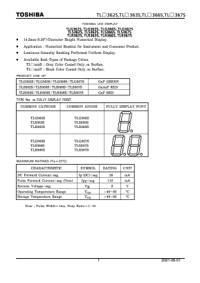 TLG367S Datasheet PDF Toshiba