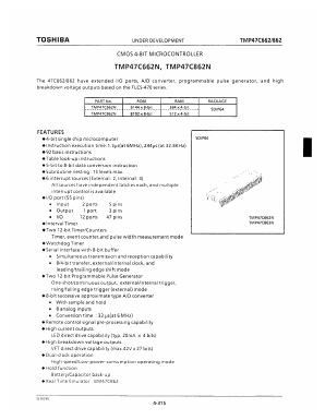 TMP47C662 Datasheet PDF Toshiba