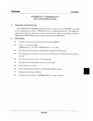 TMP8085AP-2 Datasheet PDF Toshiba