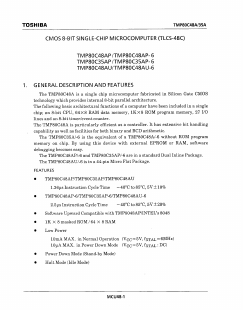 TMP80C35AP-6 Datasheet PDF Toshiba
