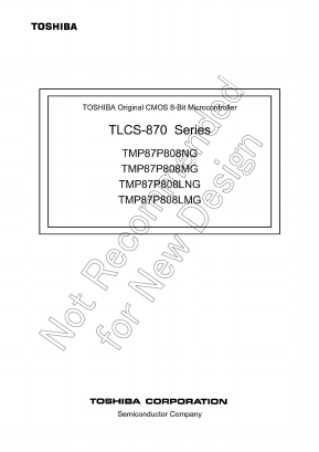 TMP87P808LMG Datasheet PDF Toshiba