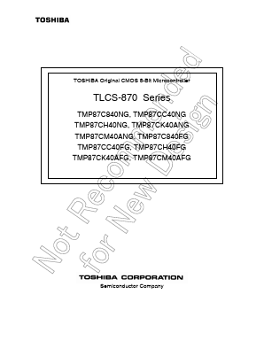 TMP87CH40N Datasheet PDF Toshiba