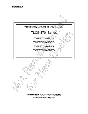 TMP87PM48UG Datasheet PDF Toshiba