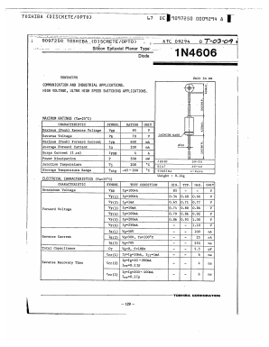 1N4606 Datasheet PDF Toshiba