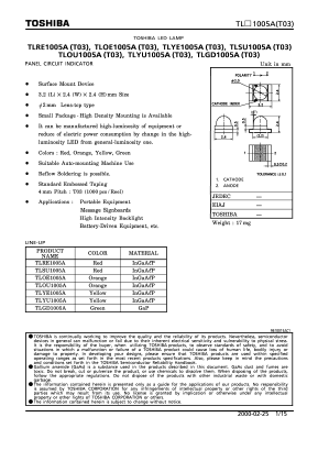 TLYE1005A Datasheet PDF Toshiba