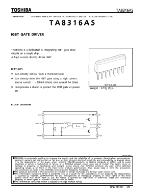 TA8316AS Datasheet PDF Toshiba