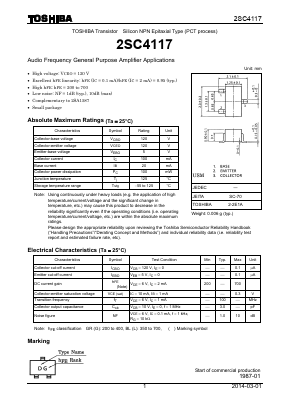 2SC4117-GR Datasheet PDF Toshiba